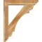 Ekena Millwork Olympic Slat Rough Sawn Bracket w/ Offset Brace, Western Red Cedar, 6"W x 30"D x 36"H BKT0604X30X36OLY06RWR - alternate 3